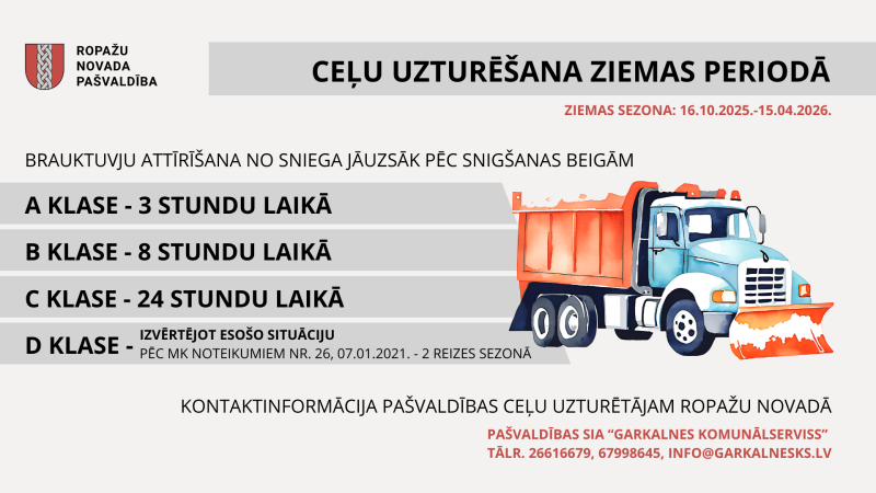 ceļu uzturēšana ziemā