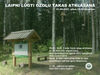 21. septembrī Ozolu takas atklāšana Skuķīšos