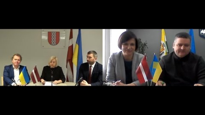 Ropažu novada pašvaldība parakstīja sadarbības līgumu ar Ukrainas Bojarkas pilsētas domi