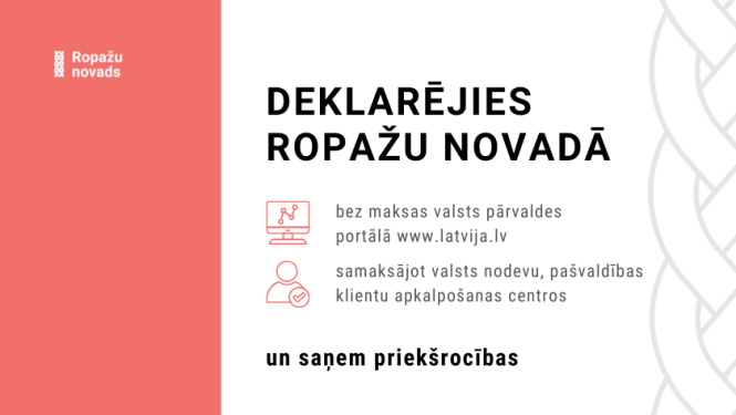 Deklarējies Ropažu novadā!