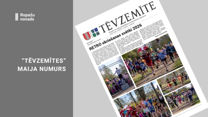 pašvaldības informatīvais izdevums Tēvzemīti, maija numurs