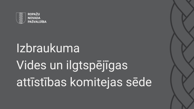 izbraukuma vides komitejas sēde, plakāts