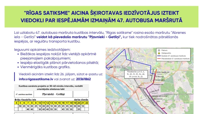 47.autobusa izmaiņas