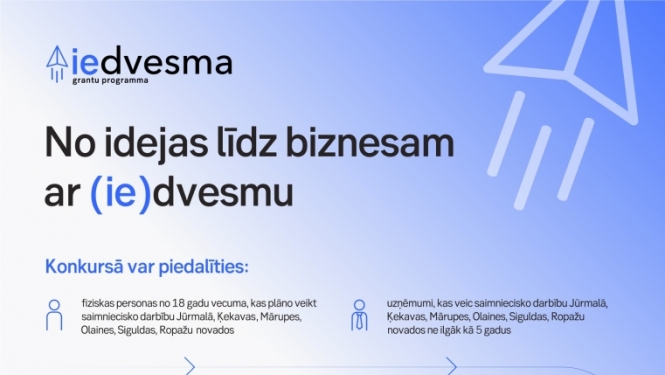 SEB bankas un Pierīgas pašvaldību grantu programmā (ie)dvesma jaunām biznesa idejām būs pieejami 70 tūkstoši eiro 