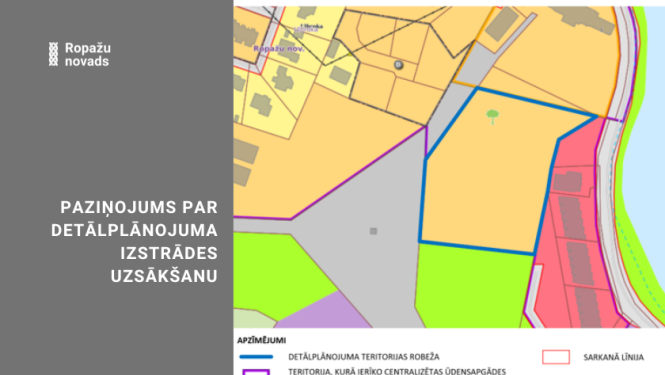 Paziņojums par detālplānojuma uzsākšanu Ulbrokā