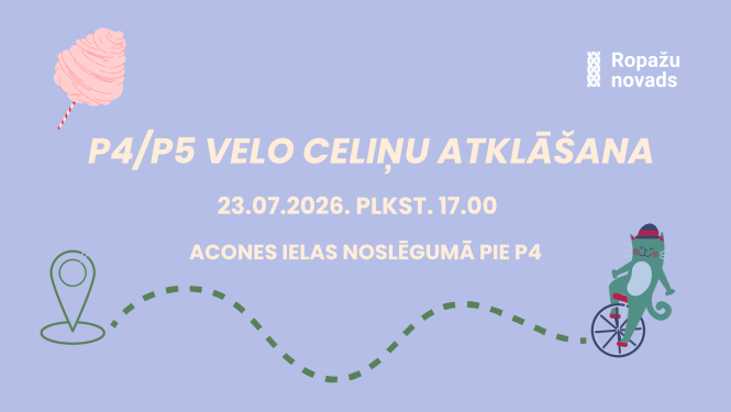 P4 un P5 veloceļiņa atklāšana, afiša