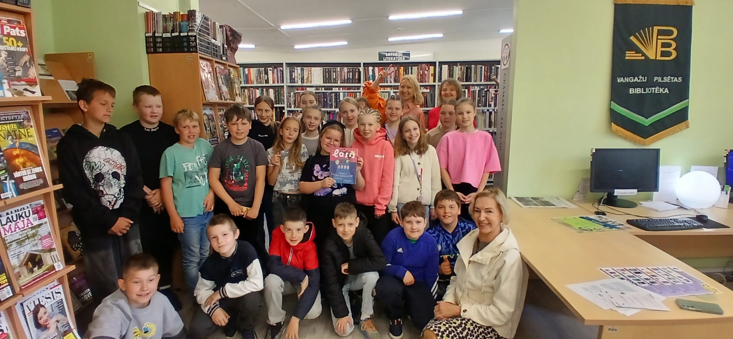 4.a klase Vangažu bibliotēkā