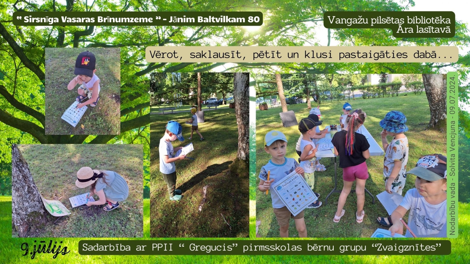 Sirsnīgas Vasaras Brīnumzeme- J.Baltvilkam 80