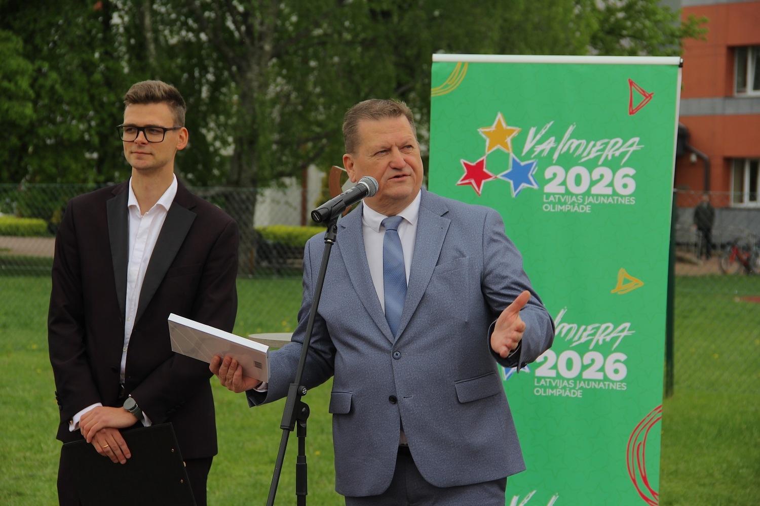 Latvijas Jaunatnes olimpiādes lāpas nodošana Ropažu novadā