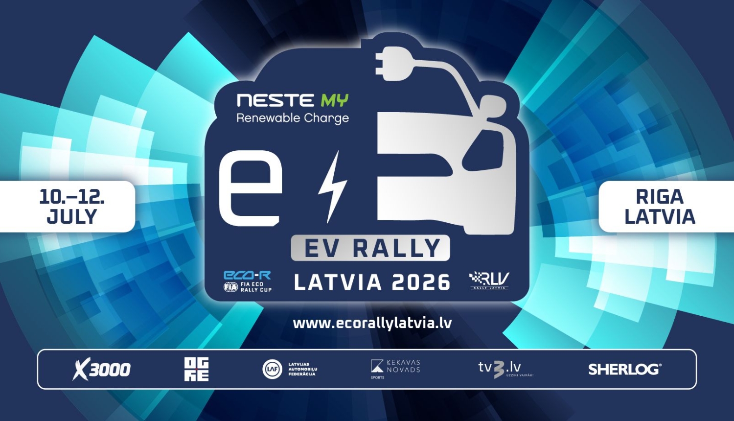 Rallijs “Neste MY Renewable Charge EV Rally Latvia”, afiša