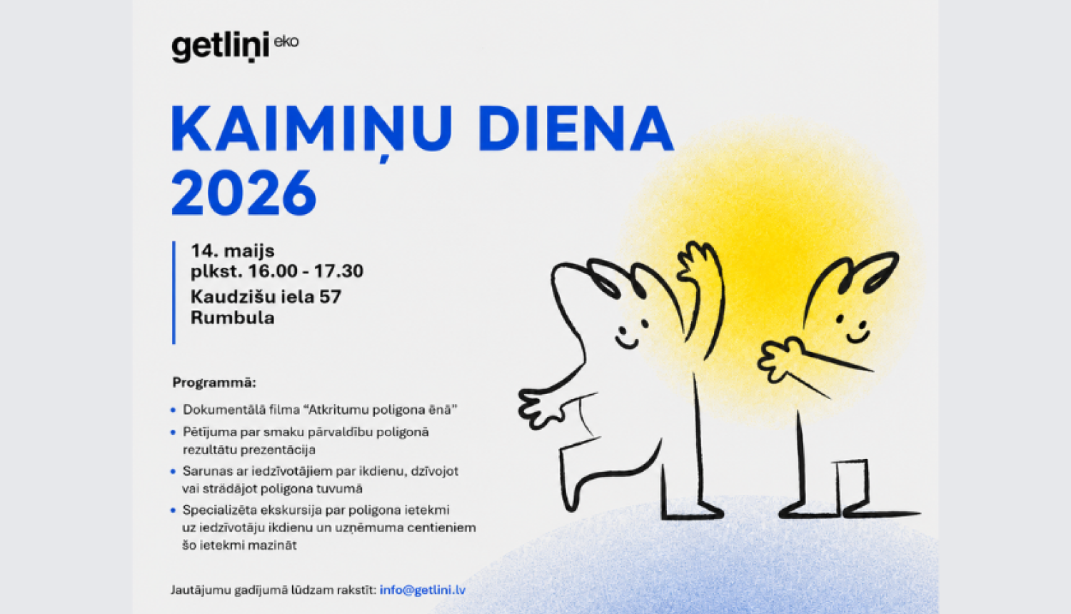 SIA "Getliņi EKO" Kaimiņu diena, afiša