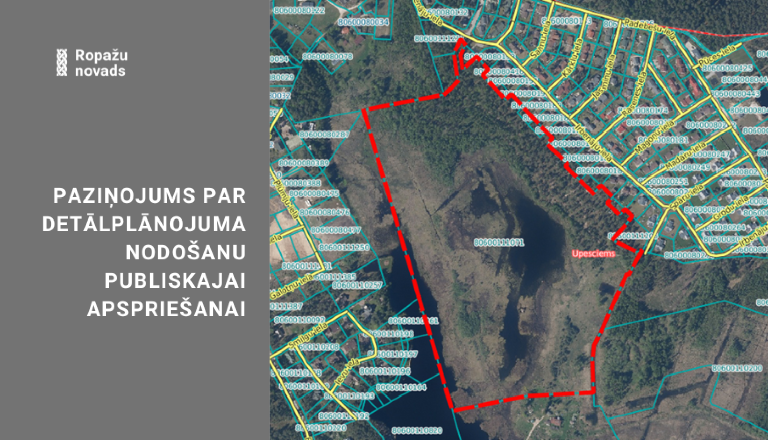 Paziņojums par detālplānojumu