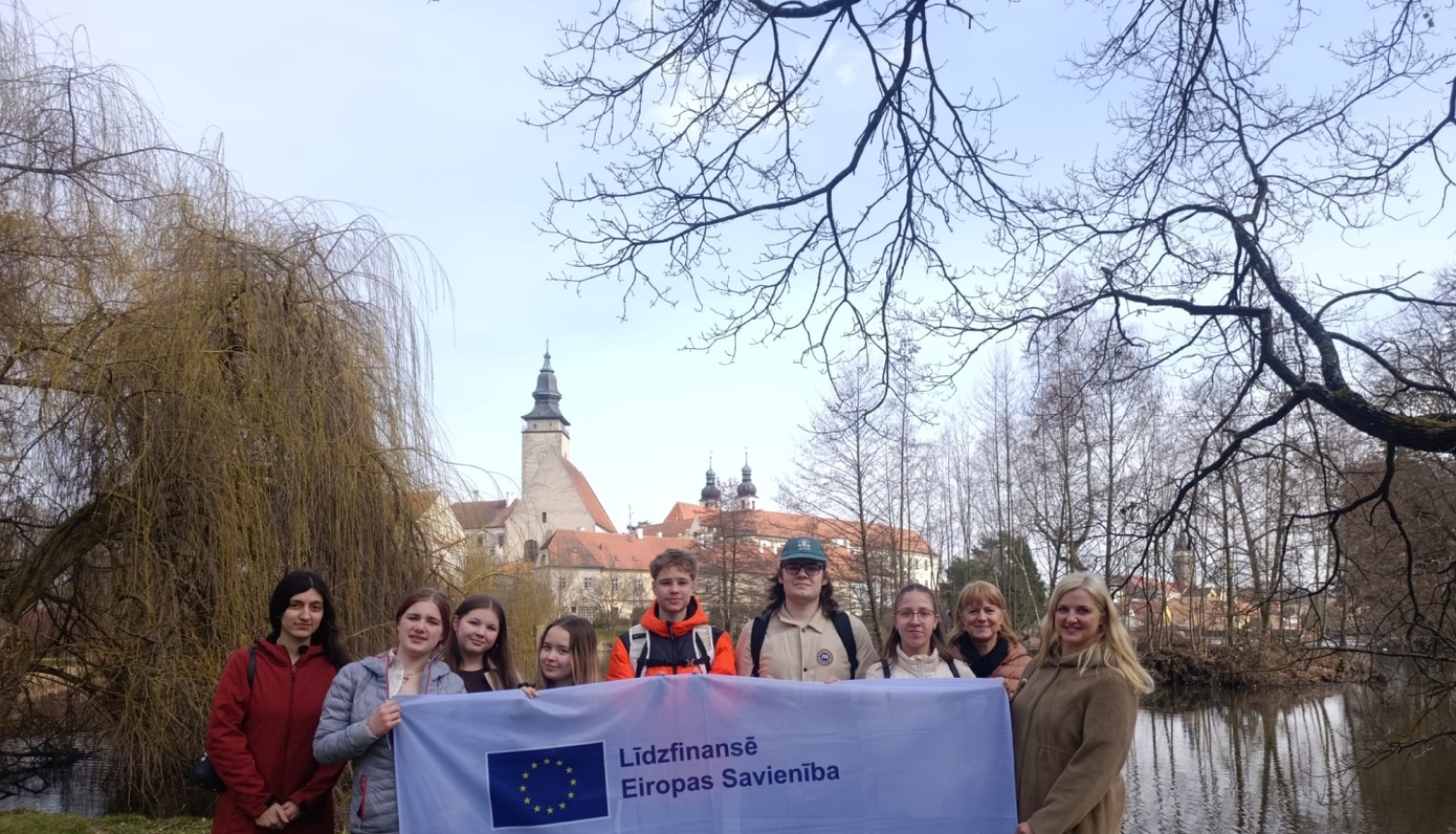 Ulbrokas vidusskolas Skolas pašpārvaldes jaunieši Erasmus projektā Prāgā