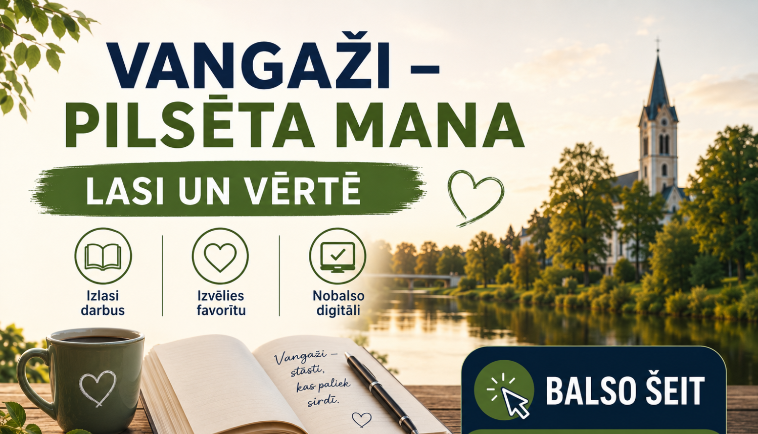 Vangaži – pilsēta mana, konkursa vērtēšana, afiša