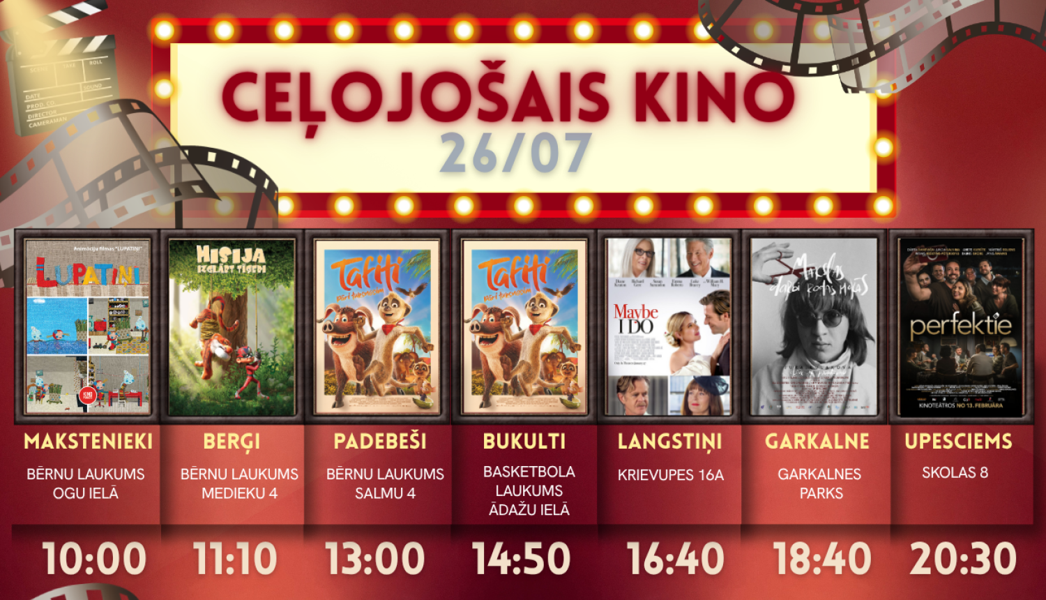 Kino diena Garkalnes pagastā, AFIŠA