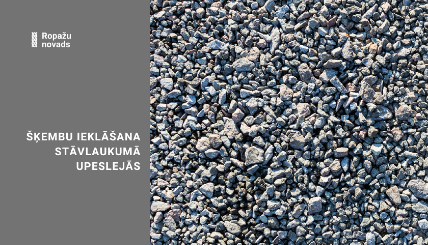 šķembu ieklāšana stāvlaukumā uPESLEJĀS