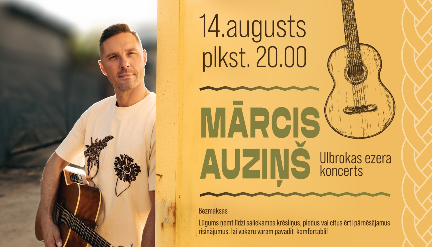 Mārča Auziņa koncerts, afiša