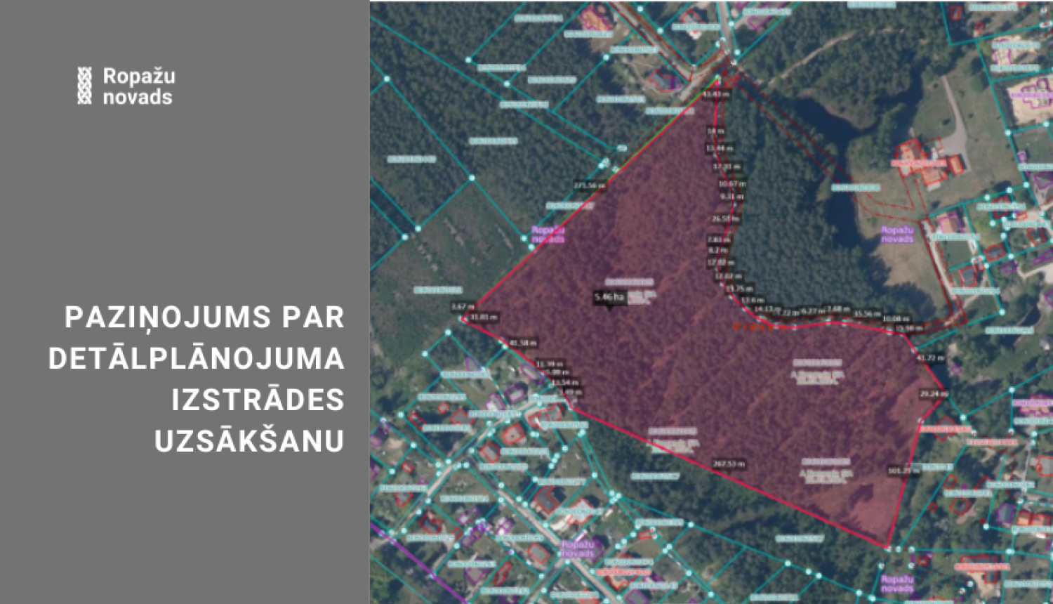 Paziņojums par detālplānojuma uzsākšanu Garkalnes pagastā