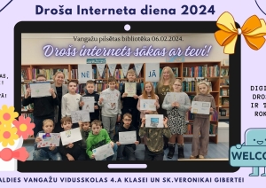 Droša interneta diena Vangažu bibliotēkā