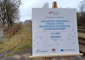 Rail Baltica reģionālo mobilitātes punktu projektēšanas līguma svinīga parakstīšana